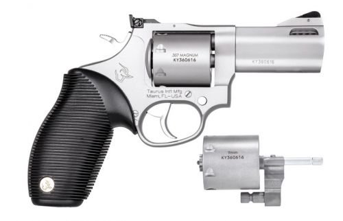 Taurus 692 Stainless 9mm / .357 Mag 3" Barrel 7-Rounds - 7 Rounds | 3" Barrel | Rubber Grips | Stainless/Silver