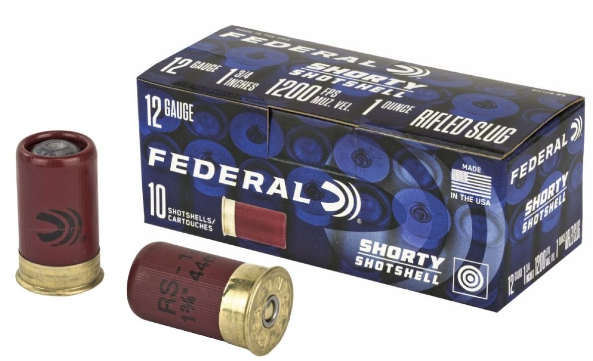 Federal Shorty 12 GA Ammo 1.75" 1 oz Rifled Slug Round 10rd box