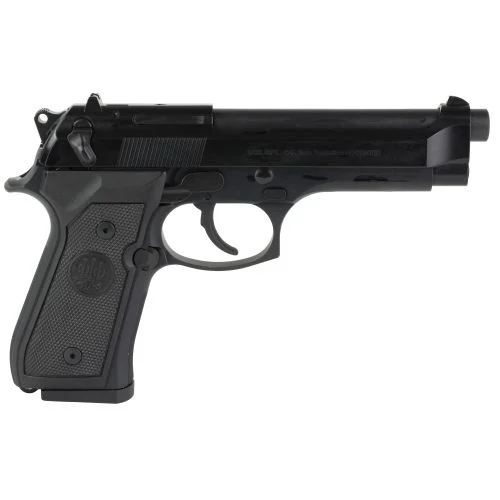 Beretta 92FS 9mm Pistol, 4.9" Barrel, 15+1 - 15+1 Rounds | 4.9" Barrel | Polymer Grips | Blue/Black | 3-Dot Sights