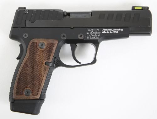 Kel-Tec P-15 9mm Semi Auto Pistol - 15+1 Rounds | 4" Barrel | Wood Grips | Black | Night Sights