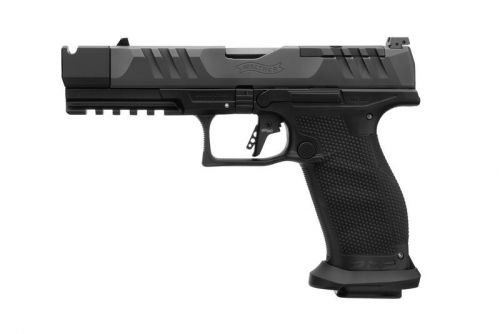 Walther Arms PDP Pro-X 9mm Optic Ready Pistol, Compensator, 18+1 - 20+1 Rounds | 4.60" Barrel | Polymer Grips | Blue/Black | Adjustable Sights