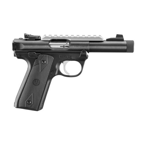 Ruger Mark IV 22/45 .22 LR Pistol 4.4" Threaded Barrel, 10+1 - 10+1 Rounds | 4.4" Barrel | Polymer Grips | Black