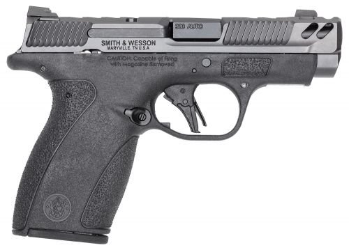 Smith & Wesson PC Bodyguard 2.0 Carry Comp .380 ACP Pistol, No Thumb Safety - 12+1 Rounds | 3.1" Barrel | Polymer Grips | Gray | Night Sights