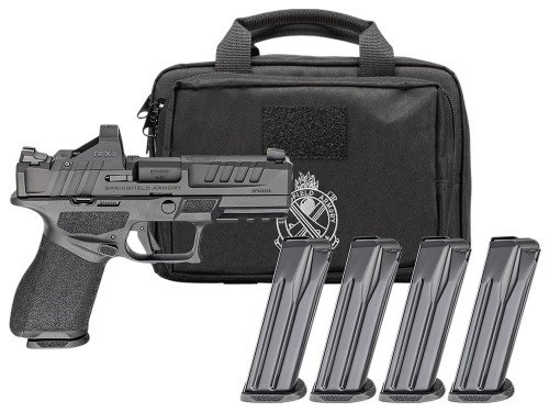 Springfield Armory Echelon 4.0C 9mm Pistol GEAR PAC, 4 Magazines, Red Dot, 18+1 - 18+1 Rounds | 4" Barrel | Black | Optics Included Sights
