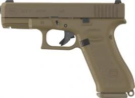 Glock V-Series Model 19x Handgun 9mm Luger 10rd Magazines (3) 4.02" Barrel FDE Austria - 10+1 Rounds | 4.02" Barrel | Night Sights