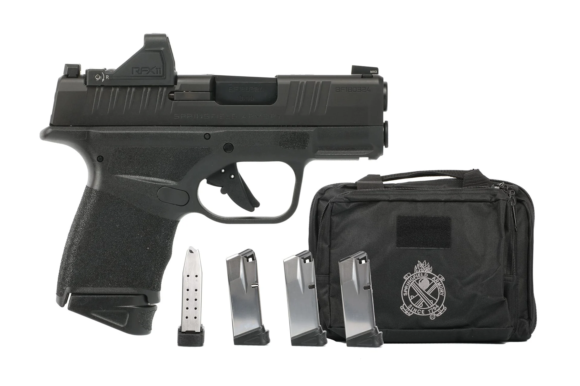 Springfield Armory Hellcat OSP Gear Pac Micro Compact .380 ACP Pistol, 13+1 - 13+1 Rounds | 3" Barrel | Blue/Black