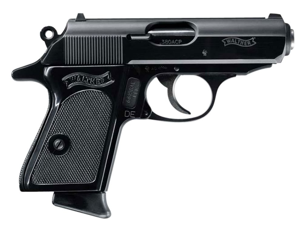 Walther Arms PPK Pistol 380 ACP 3.3 in. Black 6 rd. - 6+1 Rounds