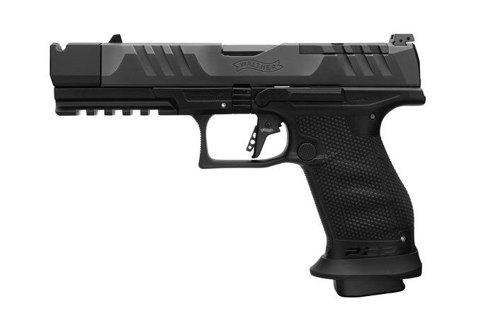Walther Arms PDP PRO-X Compact 9mm Semi Auto Pistol 18+1 - 18+1 Rounds | 4.60" Barrel | Polymer Grips | Blue/Black | Adjustable Sights