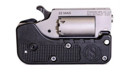Standard Manufacturing Switch-Gun .22 WMR Single Action Folding 5 Shot Revolver - 5 Rounds | Stainless/Silver