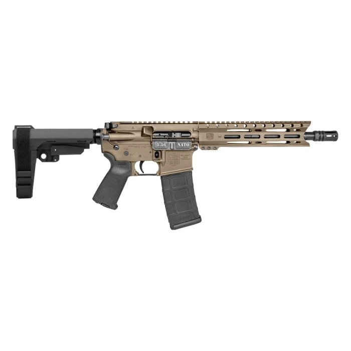 Diamondback Carbon DB15 5.56 NATO Semi Auto Pistol - 30+1 Rounds | 7" Barrel | Polymer Grips | FDE/Tan
