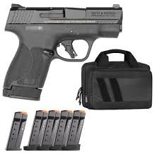 Smith & Wesson M&P9 Shield Plus, 9mm Bundle, Thumb Safety, Savior Bag, 6 Magazines - 13+1 Rounds | 3.1" Barrel 3