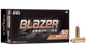 CCI Blazer Brass 38 SPL 125Gr FMJ 50rd box - Brass Casing